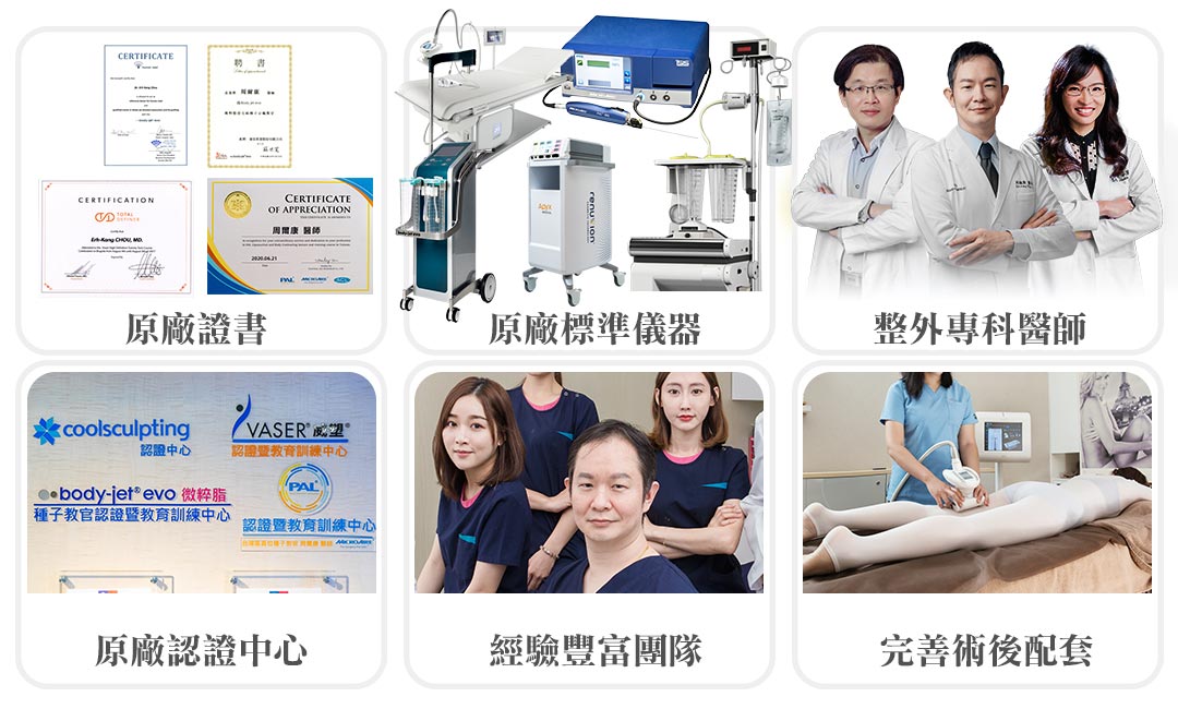 周爾康整形外科診所威塑體雕 6大堅持