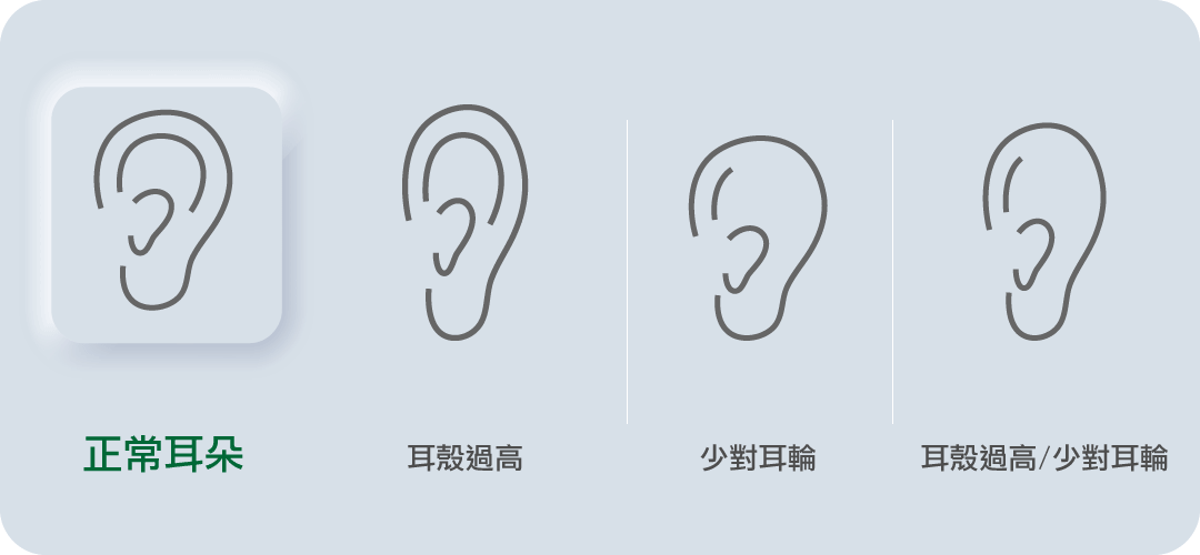 黃馨慧醫師招風耳手術-各種耳朵的分類
